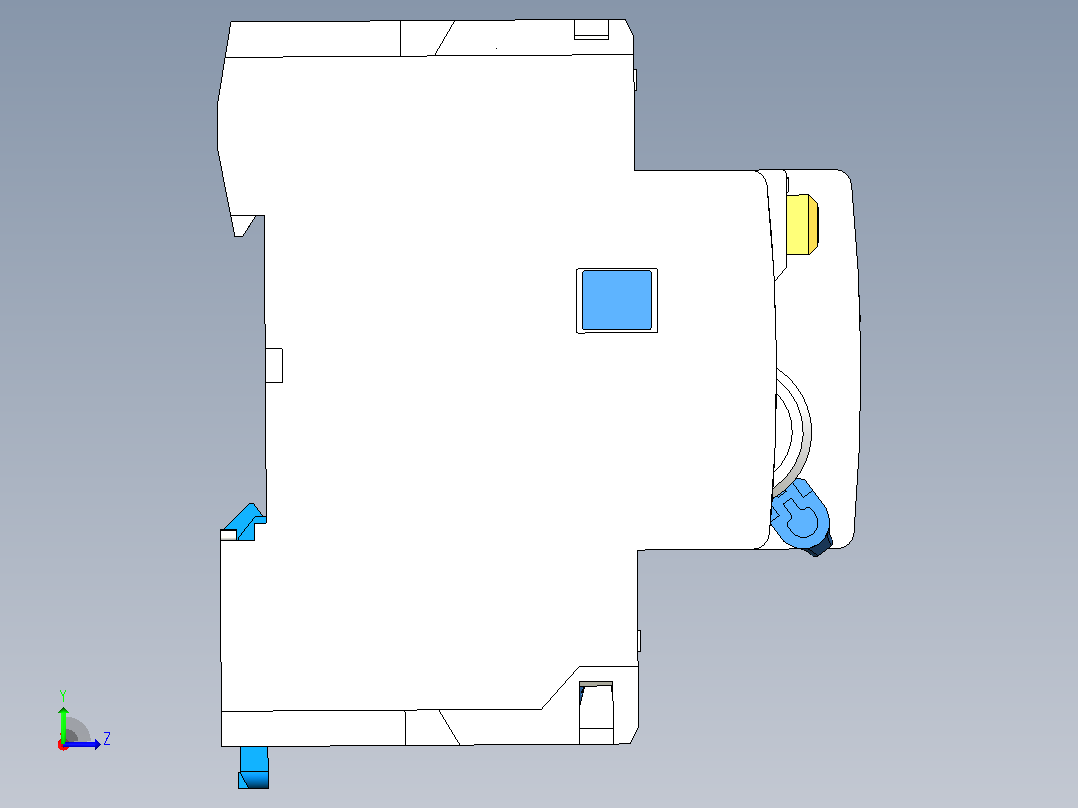 NL210_2p_剩余电流动作断路器三维模型202307左视图