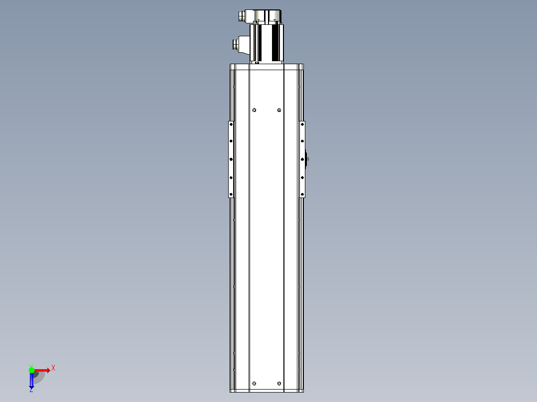 日规模组半封闭丝杆TPA-HNR-220D-3210C-L500-M-C-P1K-N3俯视图