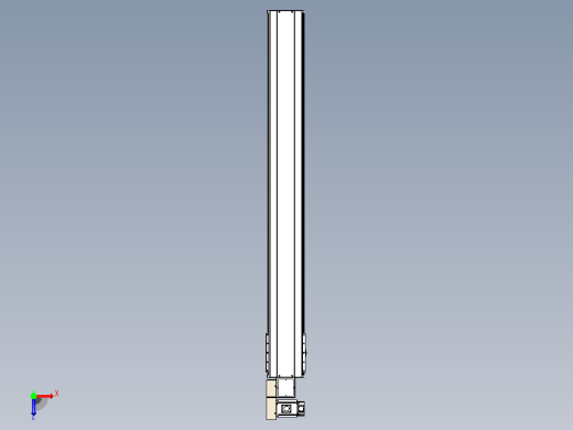 皮带直线轴半封闭可选导轨TPA-HNB-220D-176-L1750-ML-Y-P1K-N3俯视缩略图