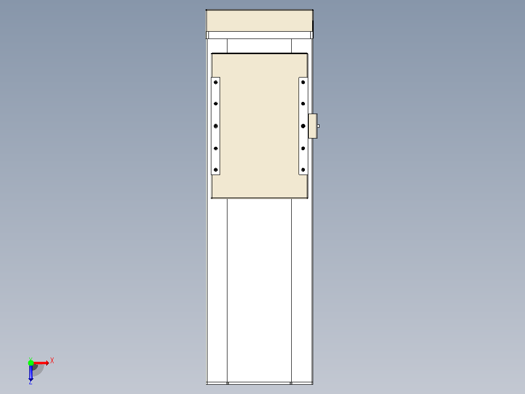 滚珠丝杠直线轴带导轨全封闭TPA-HCR-220D-3210C-L350-MP-C-P1K-N3俯视图