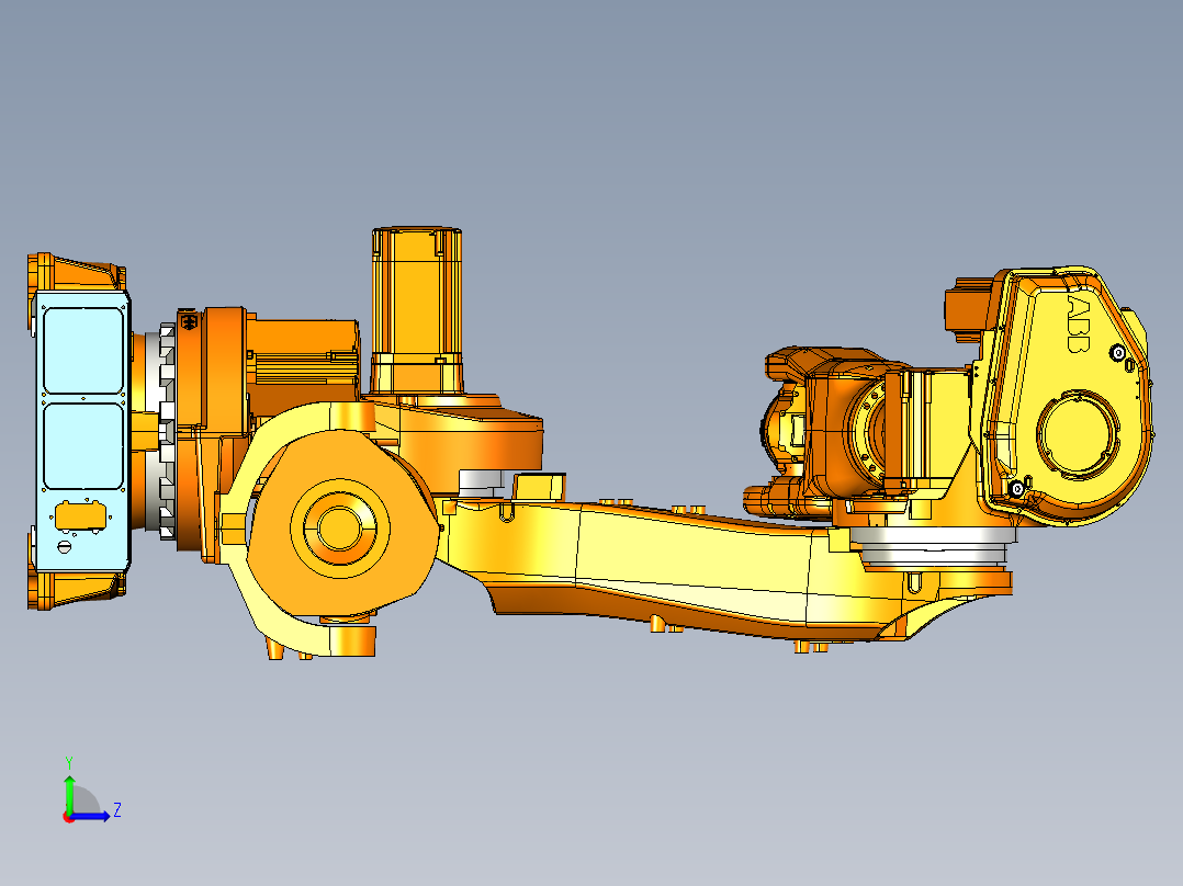 abb irb 6640左视图