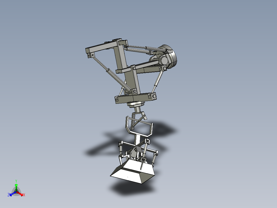 avr工业机械手模型3D图纸 CATIA设计 附STP IGS