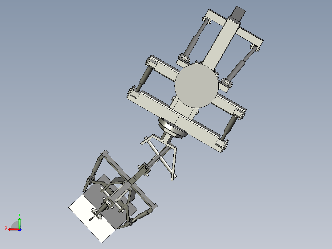 avr工业机械手模型3D图纸 CATIA设计 附STP IGS后视图
