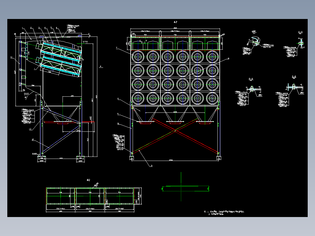 HR4-48滤筒除尘器总图