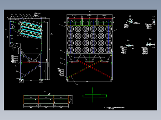 HR4-48滤筒除尘器总图
