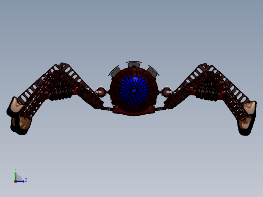 ZDH-JIXS-005 蜘蛛机器人 3D模型左视缩略图