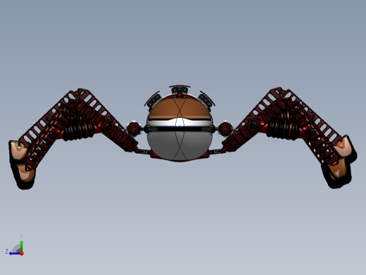 ZDH-JIXS-005 蜘蛛机器人 3D模型右视缩略图