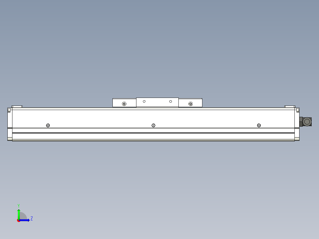 Toyo东佑达直线模组-ECH12-150-M左视图
