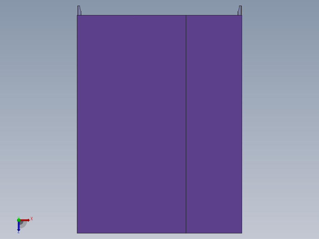钣金箱组合柜俯视图