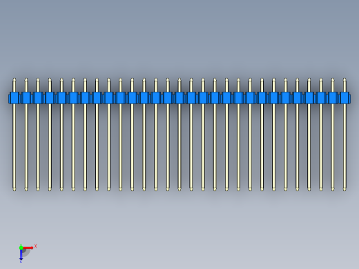 彩色公头100mil（2.54mm）系列-DS1021_blue_1x29p_100mil_Type19_rev1.0俯视缩略图