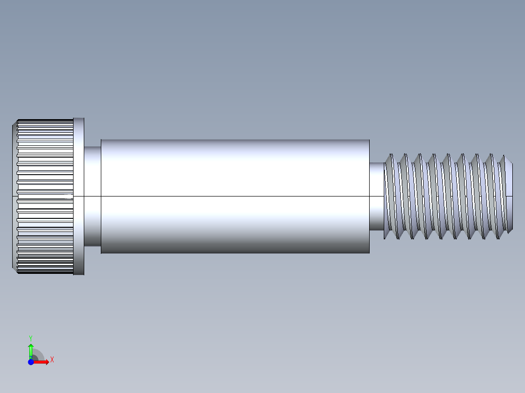 公制SH螺栓选择（DME）-SB DME PM6 x20.STEP前视图