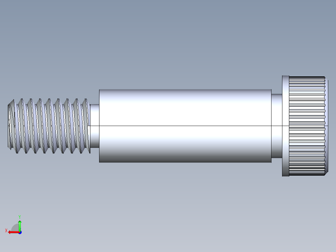 公制SH螺栓选择（DME）-SB DME PM6 x20.STEP后视图