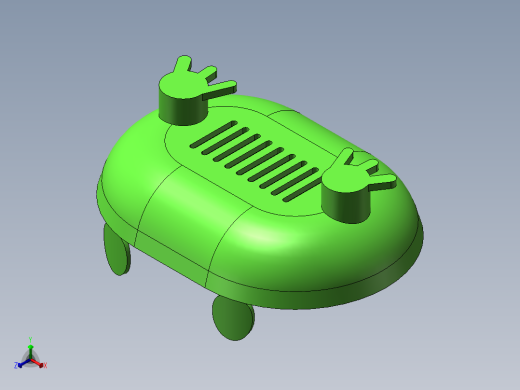 青蛙款肥皂盒正等轴测缩略图