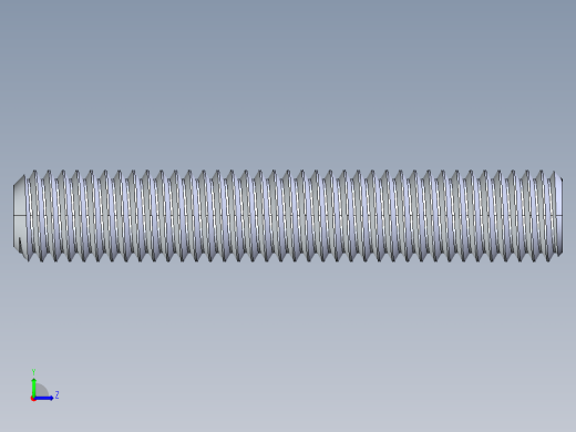 UNC 平头紧定螺钉-UNC SET SCREW 0.500 x3.000.STEP左视缩略图
