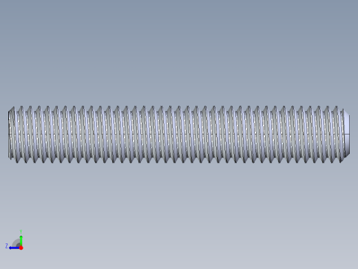 UNC 平头紧定螺钉-UNC SET SCREW 0.500 x3.000.STEP右视缩略图