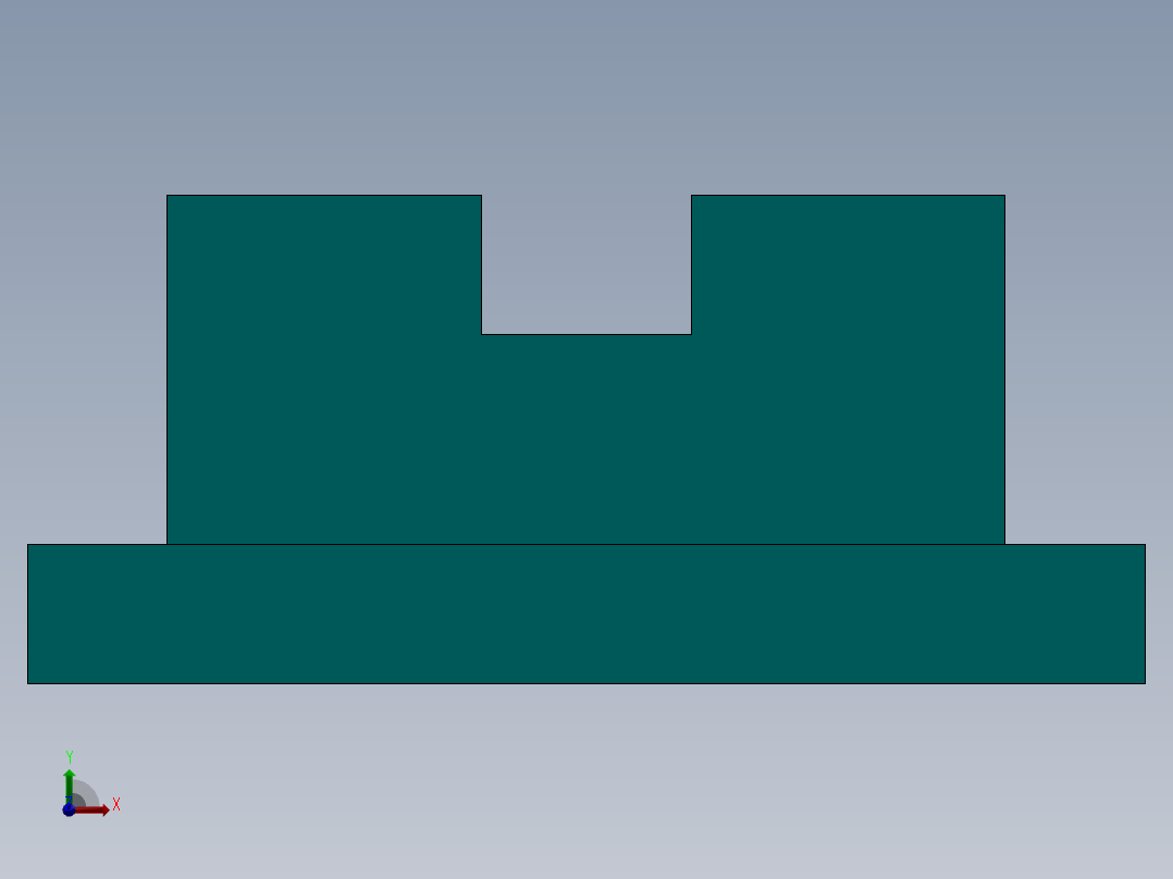 SW建模练习题-exercise 126前视图