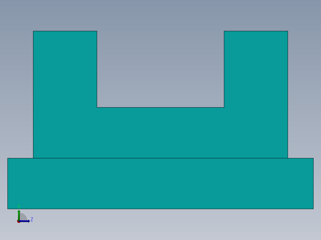 SW建模练习题-exercise 126左视图