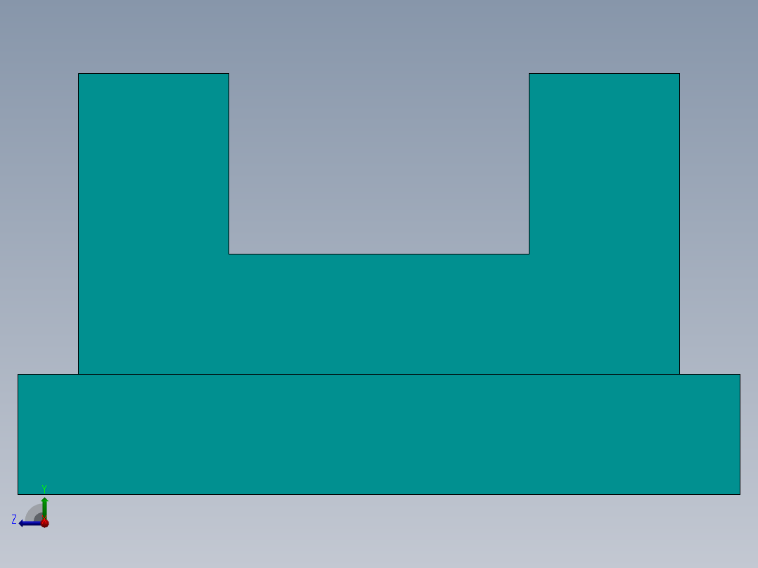 SW建模练习题-exercise 126右视图