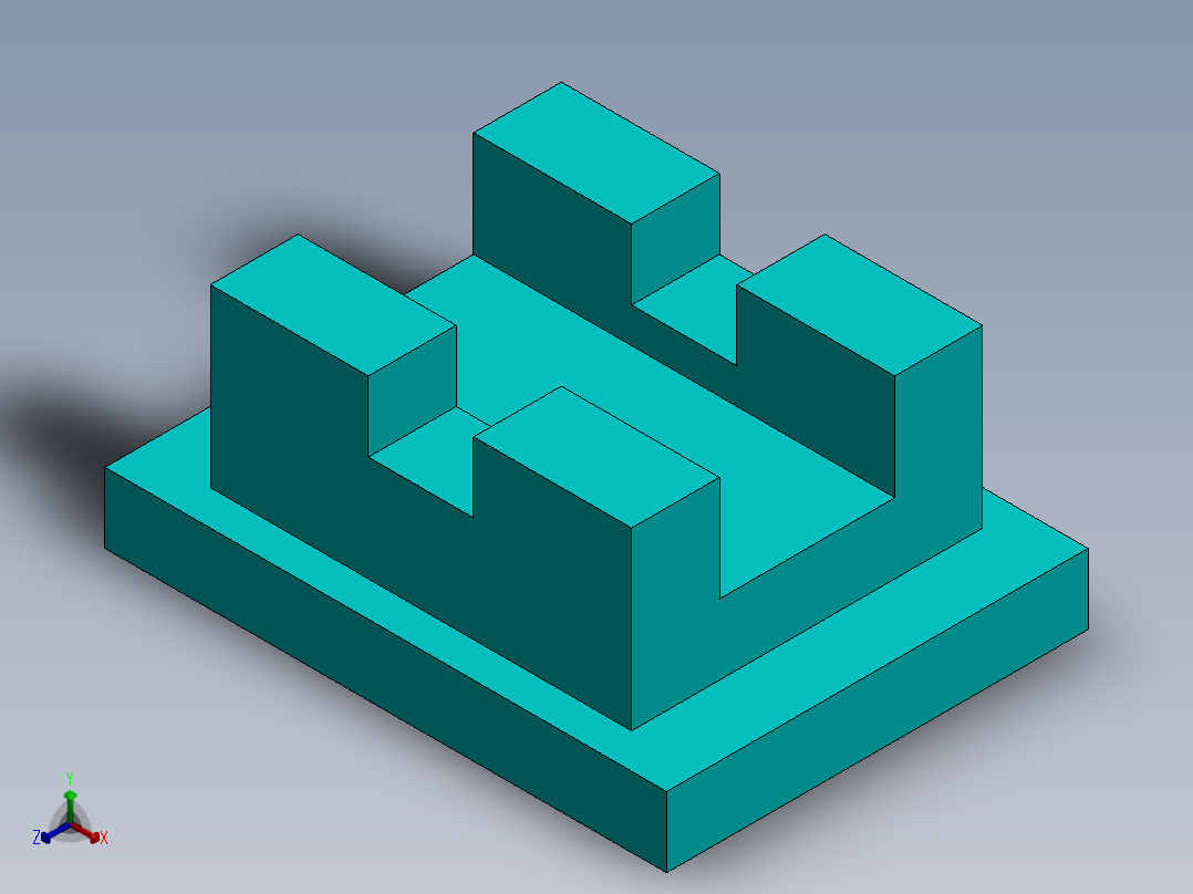 SW建模练习题-exercise 126正等轴测图