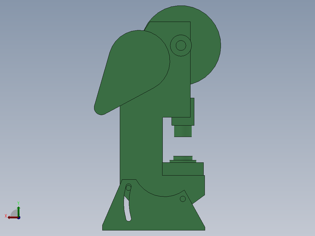 45吨深喉冲床JE23-45广锻后视图