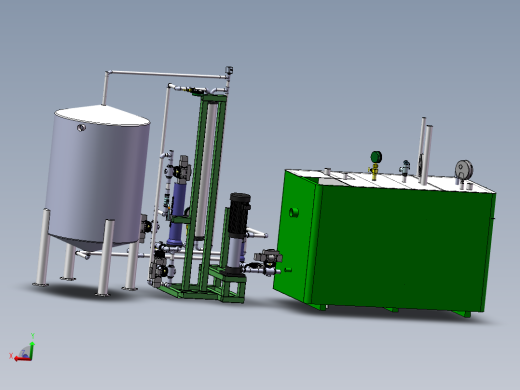 水处理过滤系统总装图