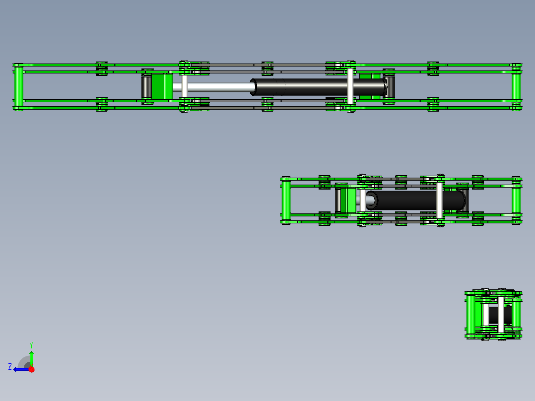 scissor剪式提升机构右视图