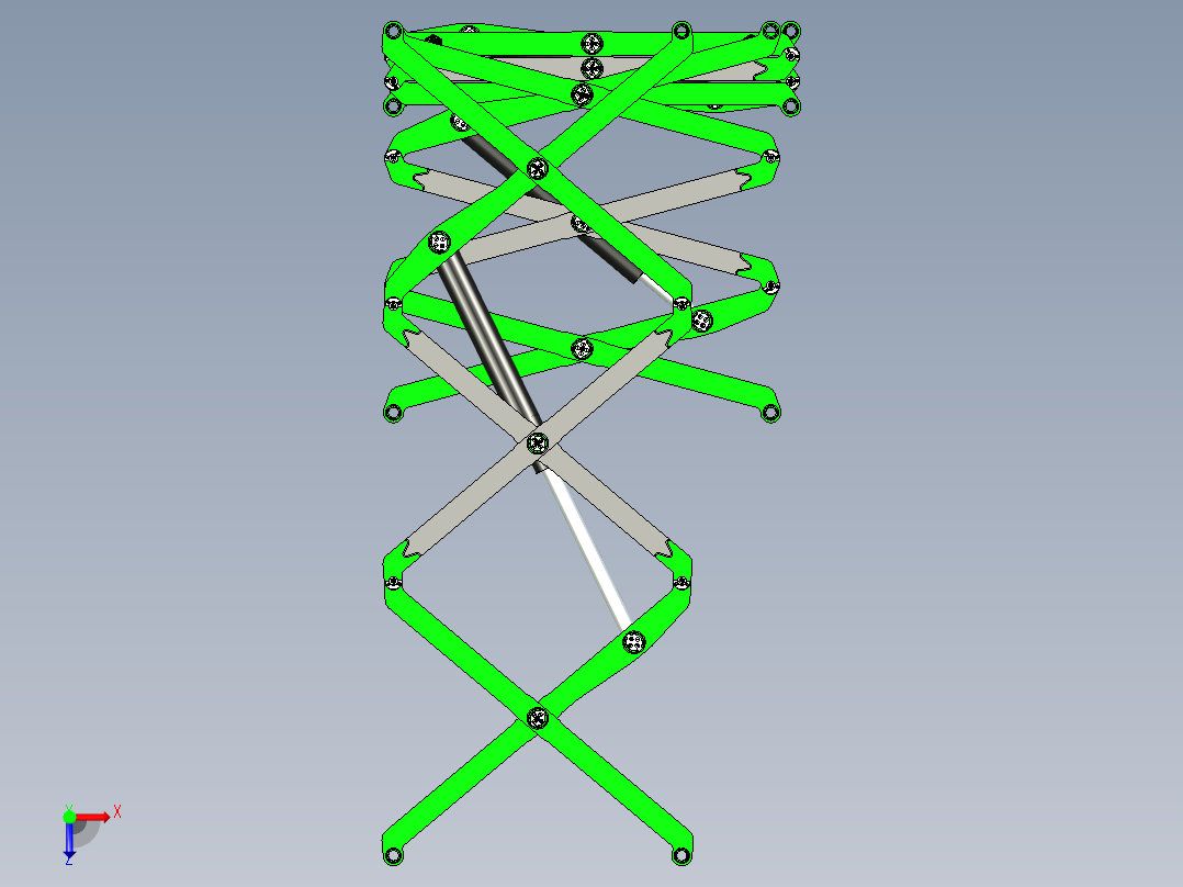 scissor剪式提升机构俯视图