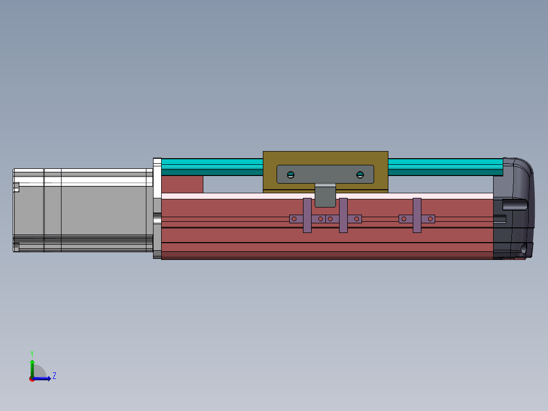 MTH丝杆半封闭模组MTH13-BC-60左视图