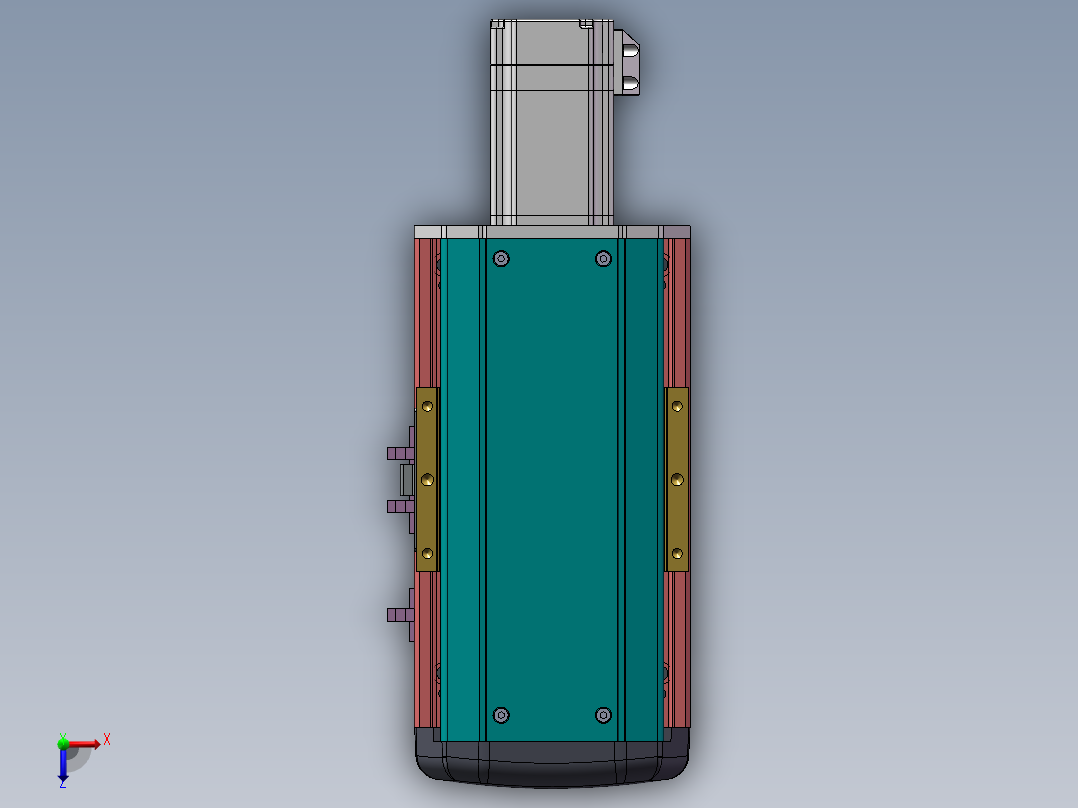 MTH丝杆半封闭模组MTH13-BC-60俯视图