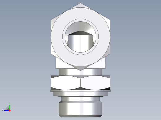 卡套式工业通用硬管接头EO_Adjustable_Locknut_elbow_WEE22LRCF右视缩略图