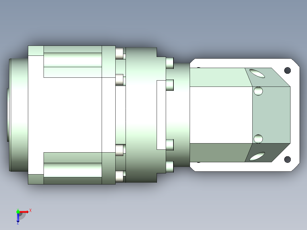 直齿孔ZPLX220-L3 35-114.3-200-M12俯视图