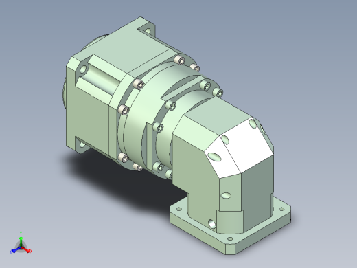 直齿孔ZPLX220-L3 35-114.3-200-M12正等轴测缩略图