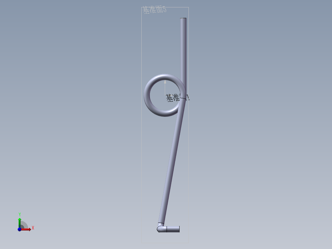 扭转弹簧右前视图