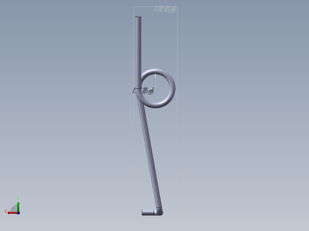 扭转弹簧右后视图