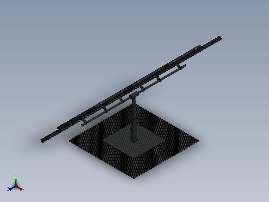 太阳能设计模型正等轴测图