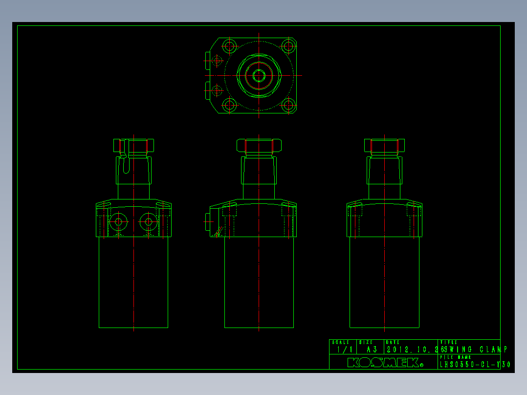 LHS0550-CL-Y30多系列多零件图纸模型