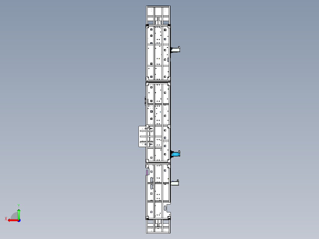 汽车座椅铰链装配线后视图