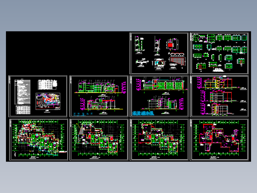 幼儿园教学楼整体改造建筑设计CAD图纸