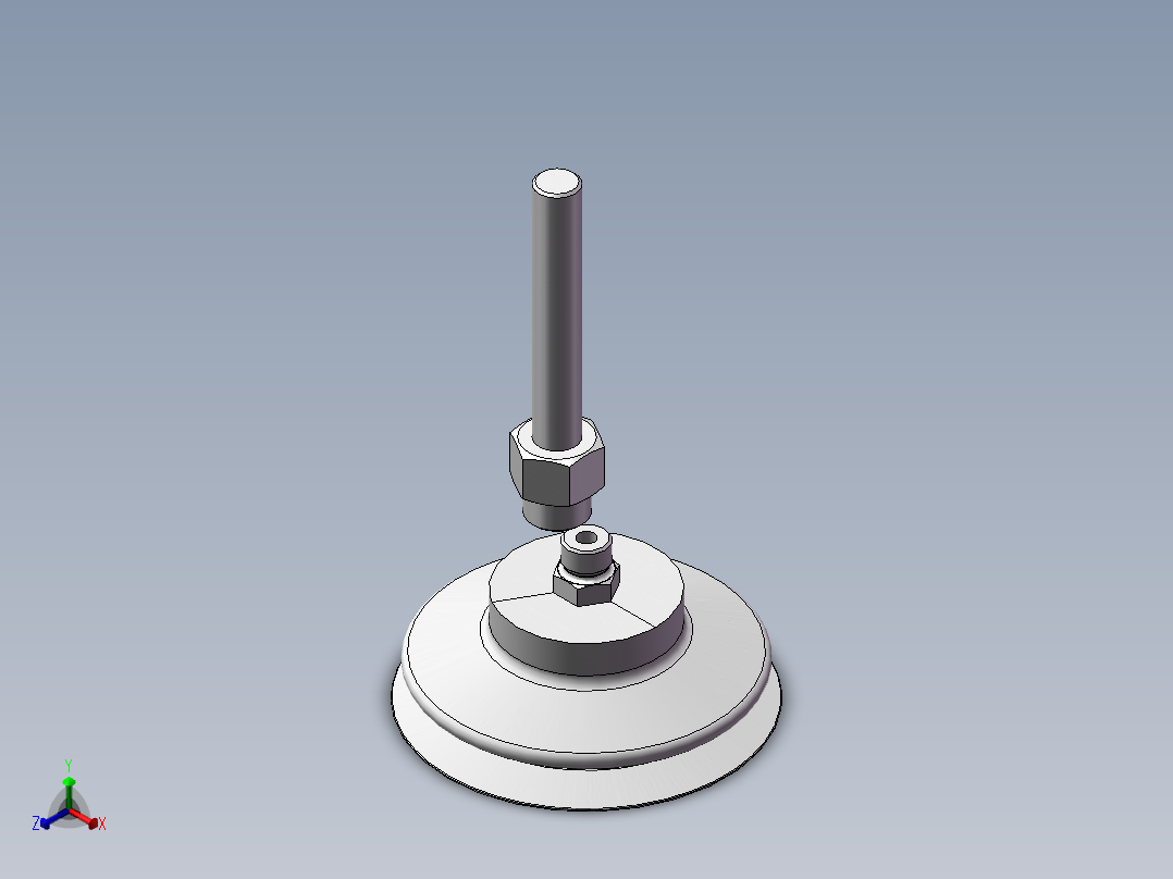 圆柱螺旋压缩弹簧HB362正等轴测图