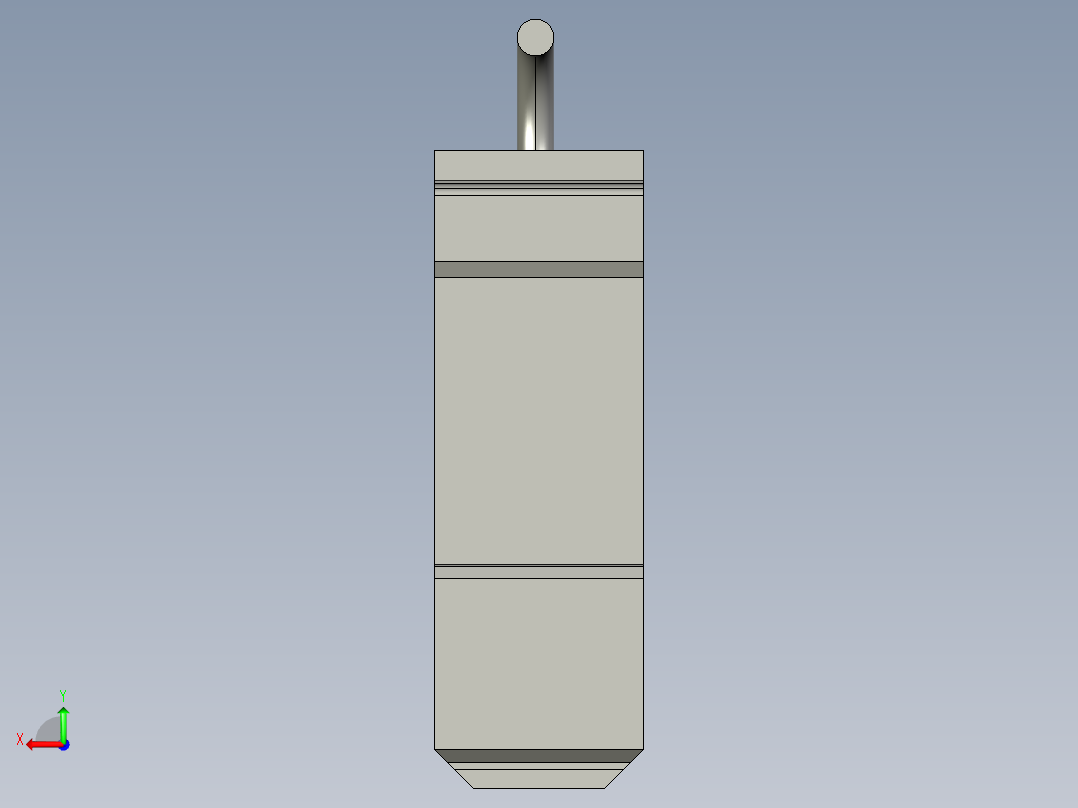 基恩士GT-71(P)_kc图纸模型后视图