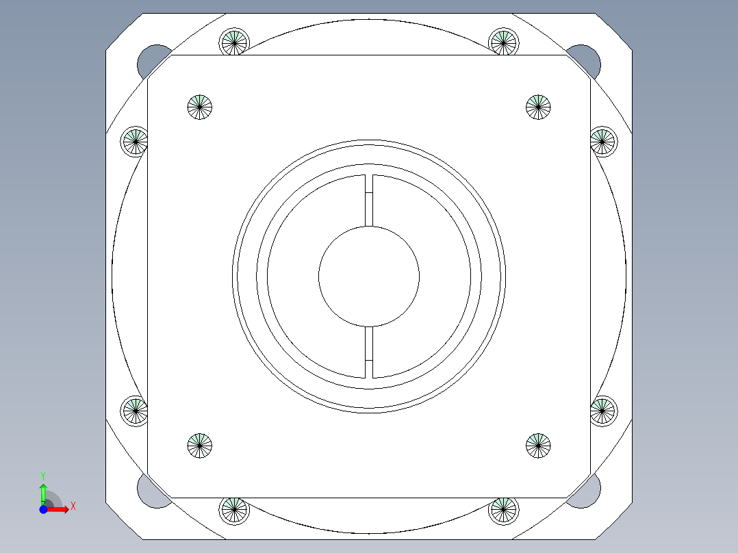 直齿孔PLX220-L2 42-114.3-200-M12.stp前视图