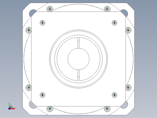 直齿孔PLX220-L2 42-114.3-200-M12.stp前视缩略图