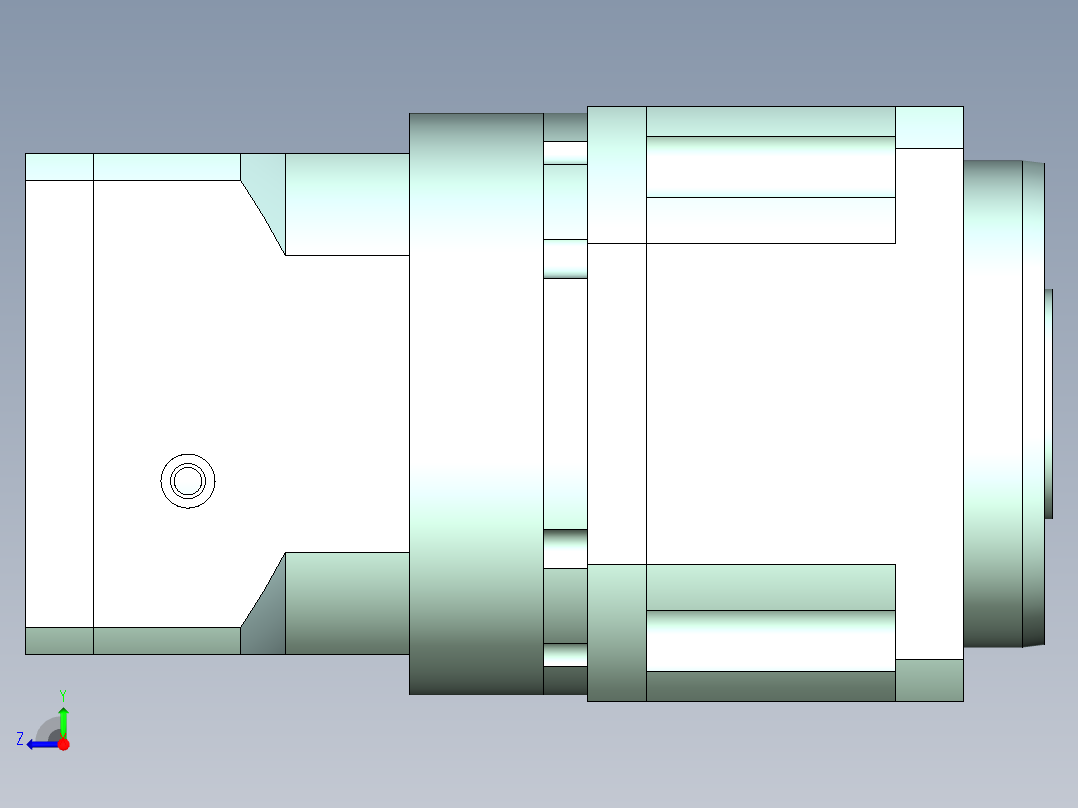 直齿孔PLX220-L2 42-114.3-200-M12.stp右视图