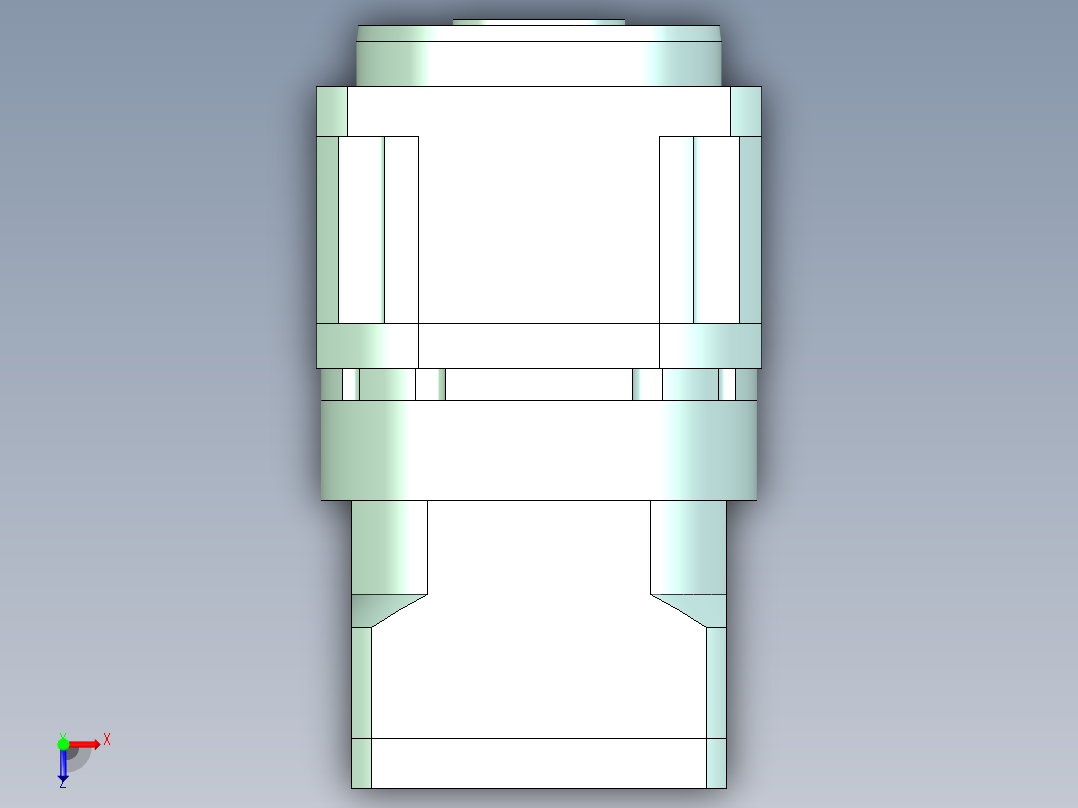 直齿孔PLX220-L2 42-114.3-200-M12.stp俯视图
