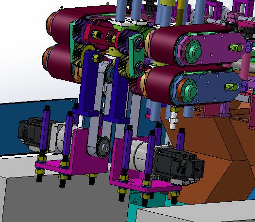 双牵引水平打孔机（sw18可编辑+bom+工程图）