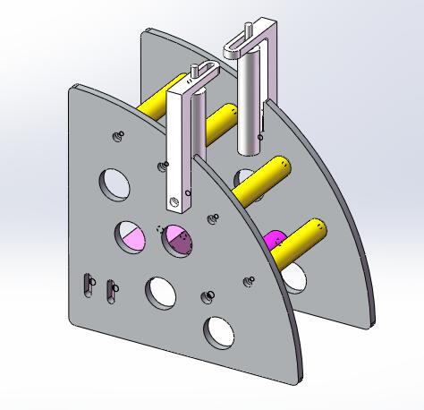 双牵引水平打孔机（sw18可编辑+bom+工程图）