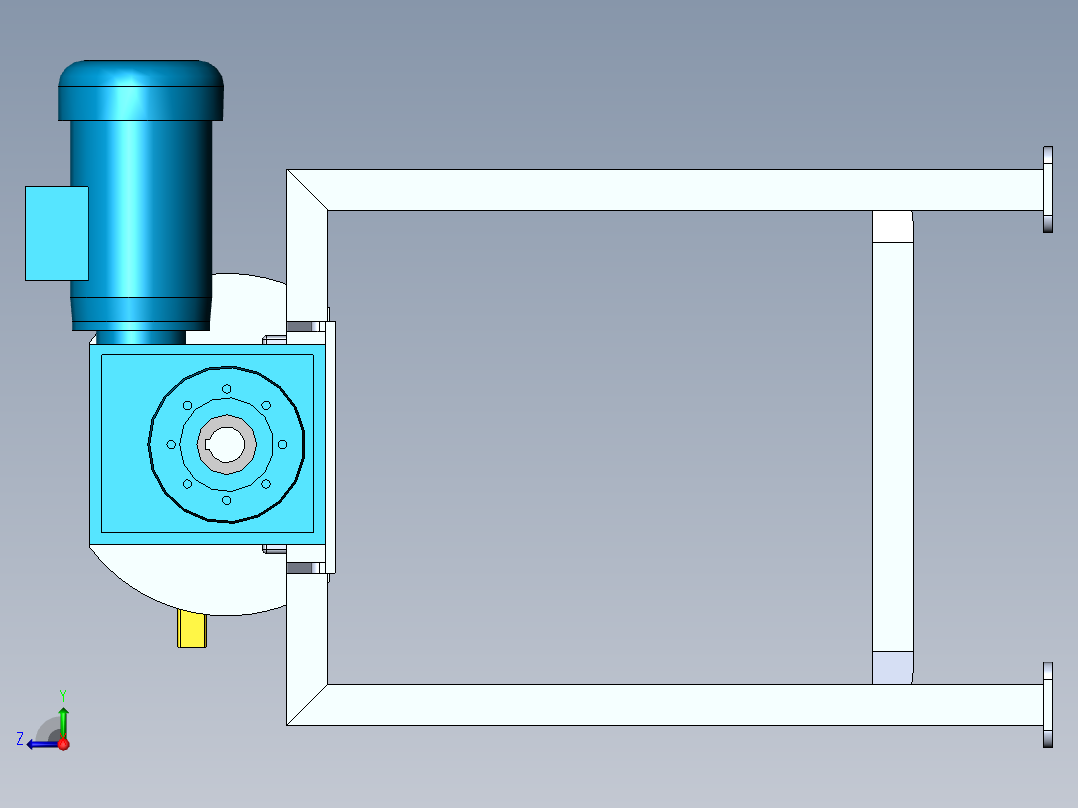 机架式变位机sw18可编辑右视图