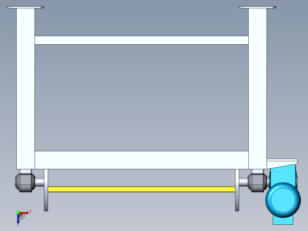 机架式变位机sw18可编辑俯视图