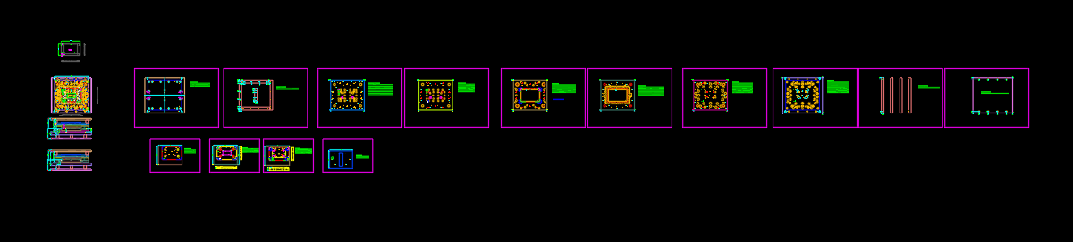 平板电脑切边下料模具设计图