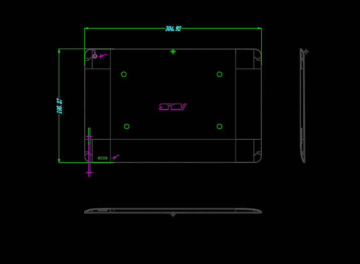 平板电脑切边下料模具设计图